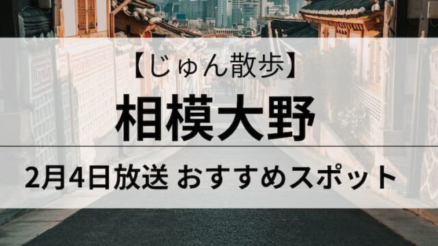 じゅん散歩　相模大野　アイキャッチ