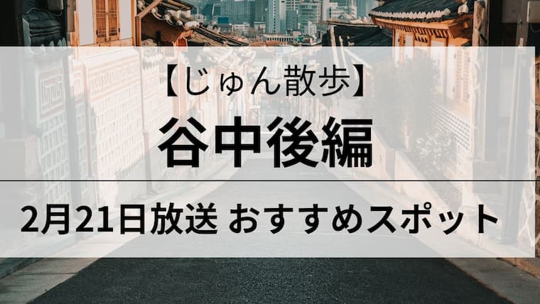 じゅん散歩　谷中後編　アイキャッチ