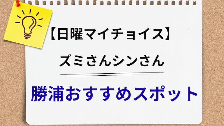 日曜マイチョイス　勝浦 アイキャッチ